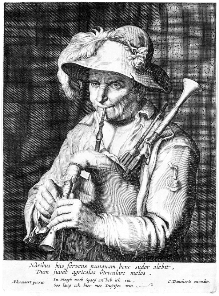 Man Playing Bagpipe MET MM60163