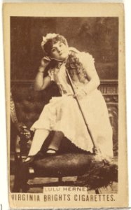 Lulu Herne, from the Actors and Actresses series (N45, Type 1) for Virginia Brights Cigarettes MET DP829564