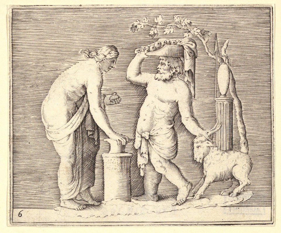 Man and Woman Sacrificing a Goat MET DP819661
