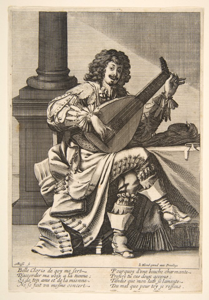 Man Singing and Playing a Lute MET DP818120