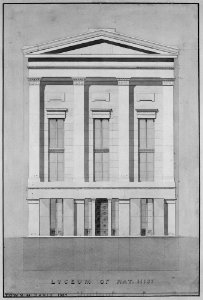 Lyceum of Natural History, New York (front elevation) MET MM62224