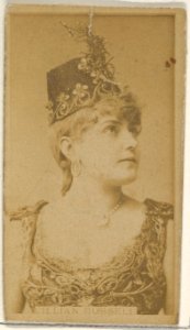 Lillian Russell, from the Actors and Actresses series (N45, Type 8) for Virginia Brights Cigarettes MET DP831611