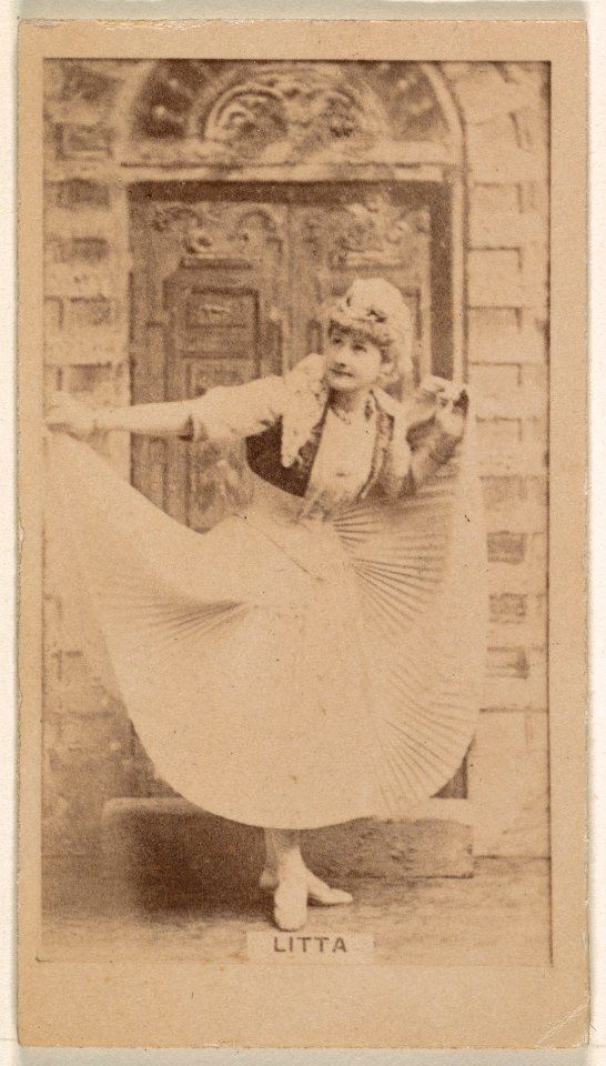 Litta, from the Actresses series (N245) issued by Kinney Brothers to promote Sweet Caporal Cigarettes MET DP858997