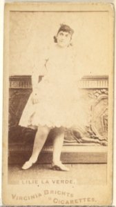 Lilie La Verde, from the Actors and Actresses series (N45, Type 1) for Virginia Brights Cigarettes MET DP829792