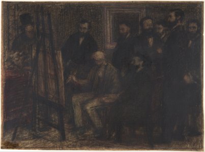 Manet's Studio in the Batignolles MET DP806334