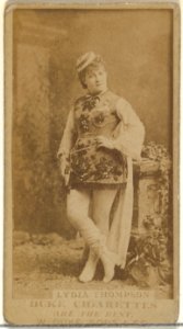 Lydia Thompson, from the Actors and Actresses series (N145-7) issued by Duke Sons & Co. to promote Duke Cigarettes MET DP840519