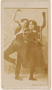 Major Sisters, from the Actresses series (N245) issued by Kinney Brothers to promote Sweet Caporal Cigarettes MET DP859038