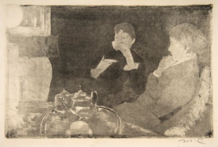 Lydia and Her Mother at Tea MET DP815171