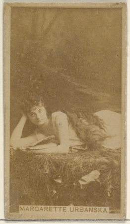 Margarette Urbanska, from the Actors and Actresses series (N45, Type 8) for Virginia Brights Cigarettes MET DP831641