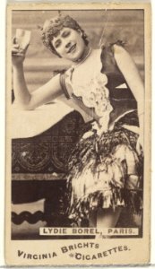 Lydie Borel, Paris, from the Actors and Actresses series (N45, Type 1) for Virginia Brights Cigarettes MET DP828909