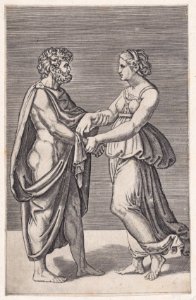 Man and Woman Holding Hands Met DP888635