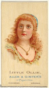 Little Ollie, from World's Beauties, Series 2 (N27) for Allen & Ginter Cigarettes MET DP838153