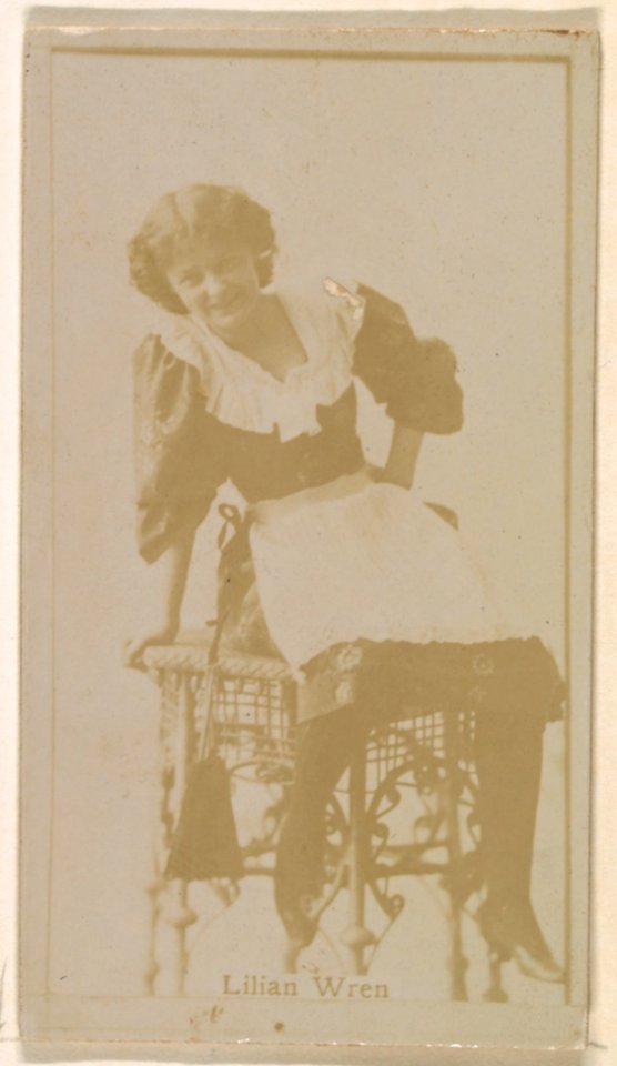 Lilian Wren, from the Actresses series (N245) issued by Kinney Brothers to promote Sweet Caporal Cigarettes MET DP859894
