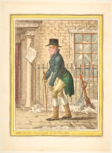 Maecenas, in pursuit of the Fine Arts.–Scene, Pall Mall; a Frosty Morning MET DP818501