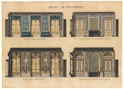 Longitudinal and Cross Sections of the Salons of the Hôtel de Montholon MET DP230571