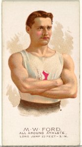 M.W. Ford, All Around Athlete, from World's Champions, Series 2 (N29) for Allen & Ginter Cigarettes MET DP838245