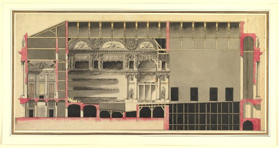 Longitudinal Section of a Theatre MET DP819335