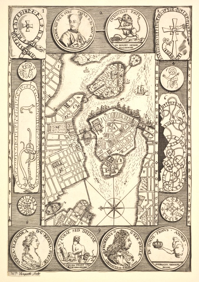 Map of Stockholm (Aubry de La Mottraye's "Travels throughout Europe, Asia and into Part of Africa...," London, 1724, vol. II, pl. 32) MET DP824520