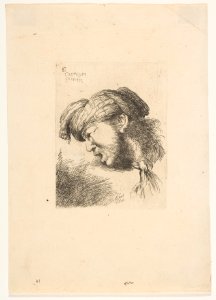 Man Calling Over His Right Shoulder MET DP816399