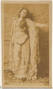 Marie Burroughs, from the Actors and Actresses series (N45, Type 8) for Virginia Brights Cigarettes MET DP831405