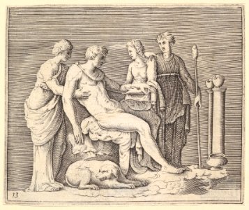 Man Attended by Three Women MET DP819654