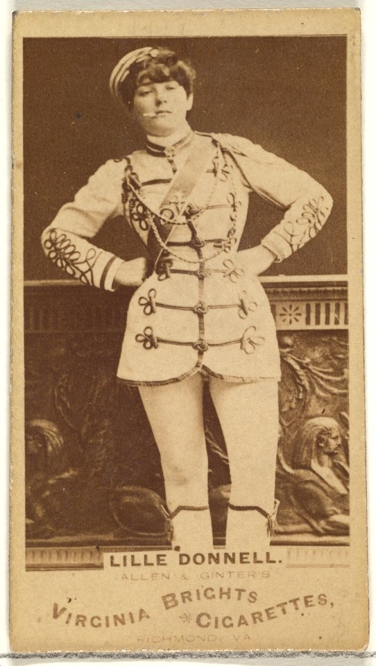 Lille Donnell, from the Actors and Actresses series (N45, Type 1) for Virginia Brights Cigarettes MET DP829436