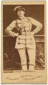 Lille Donnell, from the Actors and Actresses series (N45, Type 1) for Virginia Brights Cigarettes MET DP829436