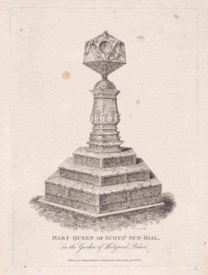 Mary, Queen of Scots's Sundial, in the garden of Holyrood Palace Met DP890155