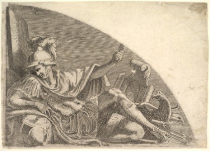 Mars Seated Amid Trophies MET DP829213