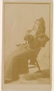 Minnie Supree, from the Actresses series (N245) issued by Kinney Brothers to promote Sweet Caporal Cigarettes MET DP859668