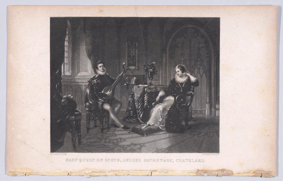 Mary, Queen of Scots, and her secretary, Chatelard Met DP890132