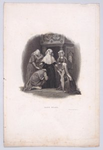 Mary, Queen of Scots distributing her possessions to her friends before her death Met DP890133