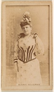 Minnie Seligman, from the Actresses series (N245) issued by Kinney Brothers to promote Sweet Caporal Cigarettes MET DP859542