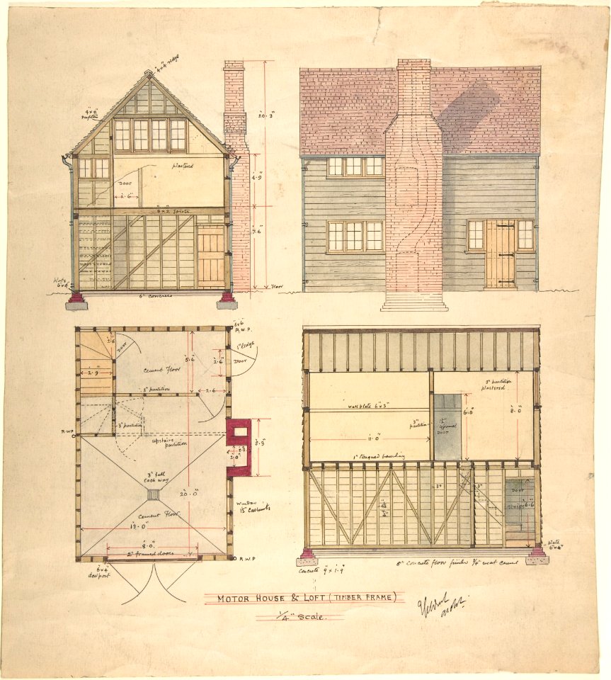 Motor House and Loft (Timber frame) MET DP805681