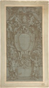 Modello for Ceiling Fresco with Papal Coat of Arms MET DP809067