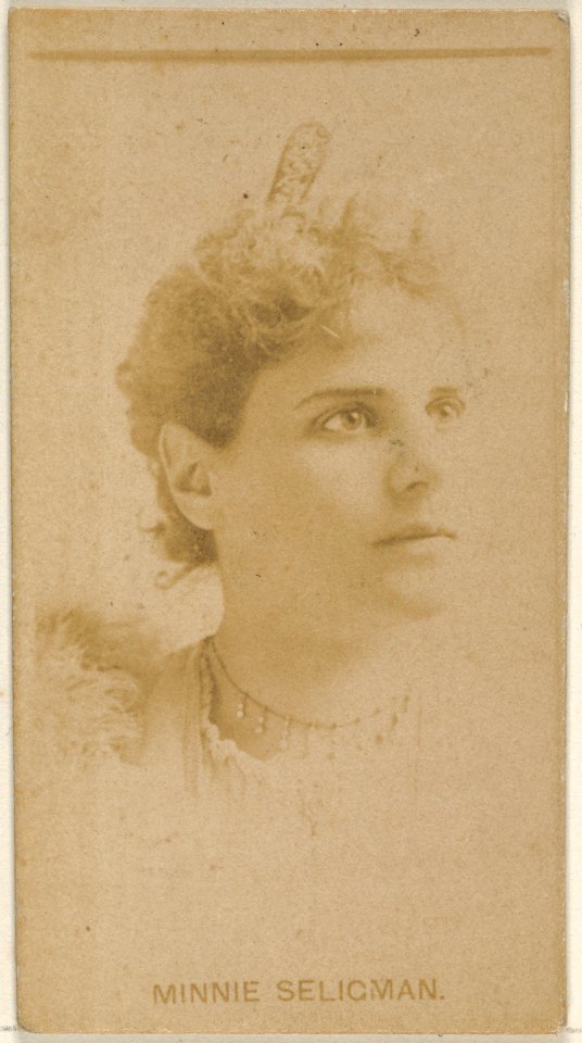 Minnie Seligman, from the Actors and Actresses series (N45, Type 8) for Virginia Brights Cigarettes MET DP831709