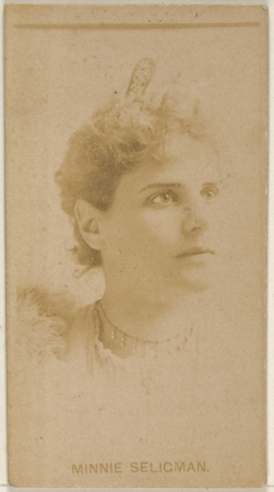 Minnie Seligman, from the Actors and Actresses series (N45, Type 8) for Virginia Brights Cigarettes MET DP831709