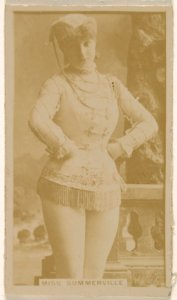 Miss Annie Summerville, from the Actresses series (N245) issued by Kinney Brothers to promote Sweet Caporal Cigarettes MET DP859662