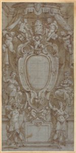 Modello for Ceiling Fresco with Papal Coat of Arms MET 1971.142
