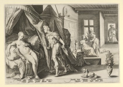 Mercury Entering Herse's Room After Changing Agraulos to Stone, from Ovid, Metamorphoses, Book II MET DP841155