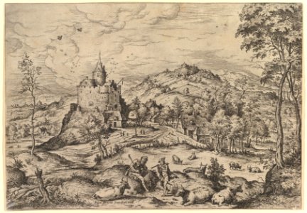 Mercury Lulling Argus to Sleep from Landscapes with Biblical and Mythological Scenes MET DP825991