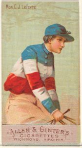 Mon. C.J. Lefevre, from the Racing Colors of the World series (N22b) for Allen & Ginter Cigarettes MET DP835231