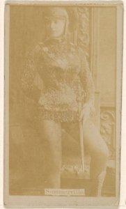 Miss Annie Summerville, from the Actresses series (N245) issued by Kinney Brothers to promote Sweet Caporal Cigarettes MET DP859666