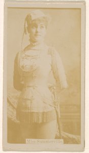 Miss Annie Summerville, from the Actresses series (N245) issued by Kinney Brothers to promote Sweet Caporal Cigarettes MET DP859661