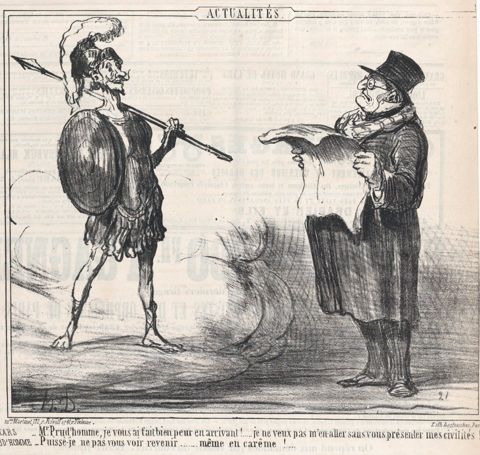 Mars... Je vous ai fait bien peur..., from Actualités, published in Le Charivari, July 20, 1859 MET DP876845