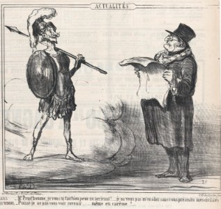 Mars... Je vous ai fait bien peur..., from Actualités, published in Le Charivari, July 20, 1859 MET DP876845