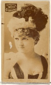 Miss Behr, from the Actors and Actresses series (N45, Type 2) for Virginia Brights Cigarettes MET DP831033
