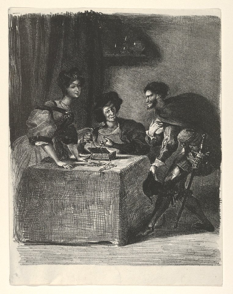 Mephistopheles presents himself to Martha (Goethe, Faust) MET DP852078