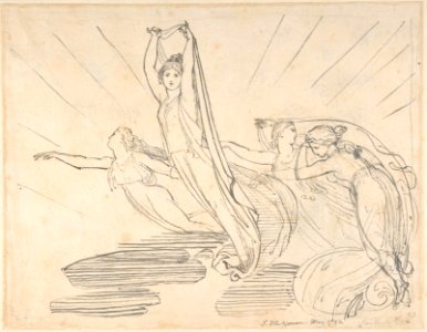 Morning- Pope's Odyssey, Book 12 (recto); Study for the final drawing (verso) MET DP804220