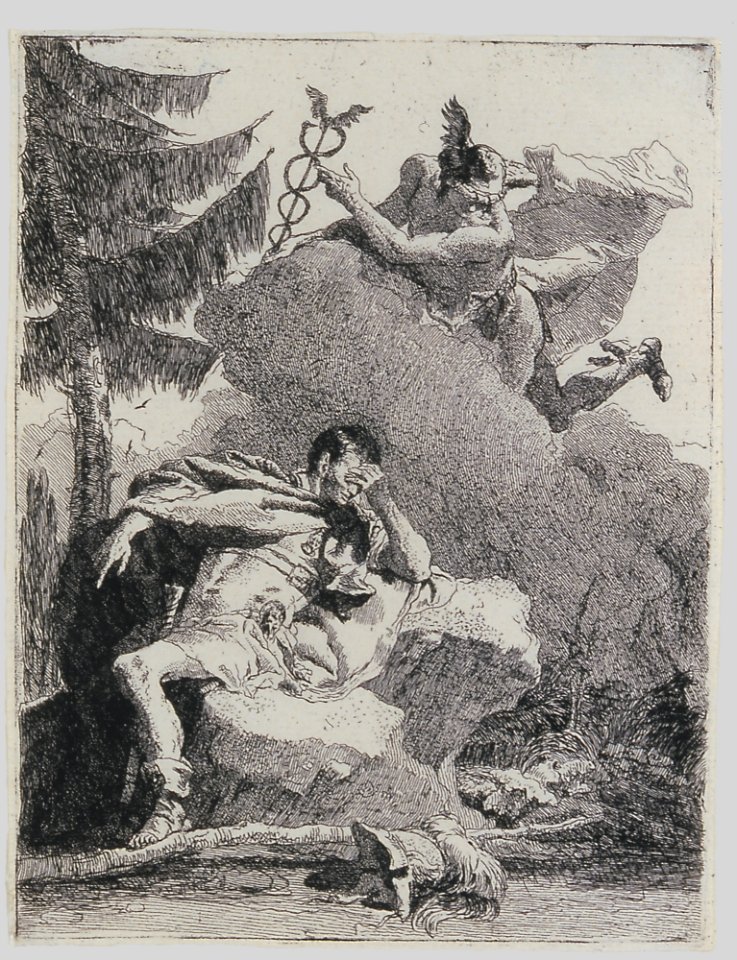 Mercury Appears to Aeneas in a Dream MET 1988.1035